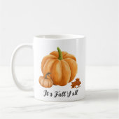 Mug C'est automne Y'all Citrouille épice Cosy automne (Gauche)