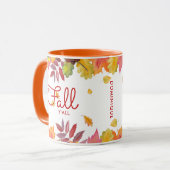 Mug C'est automne Y'all Feuilles d'automne personnalis (Devant gauche)