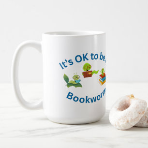 Mug C'est bien d'être un ver de livre