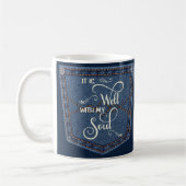 Mug C'est bien poche en jean (Gauche)
