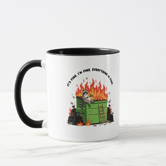 Mug C'est Bien Poubelle de Feu (Gauche)