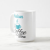 Mug C'est Café Time Aqua Design (Devant gauche)