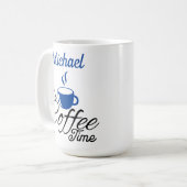 Mug C'est Café Time Blue Design (Devant gauche)