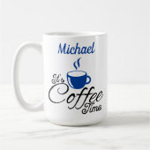 Mug C'est Café Time Blue Design (Gauche)