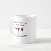 Mug C'est ce que je fais je bois du vin (Devant gauche)