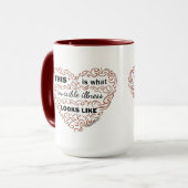 Mug C'est ce qui ressemble la maladie invisible à la (Devant gauche)