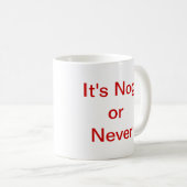 Mug C'est cheville en bois ou jamais (Devant droit)