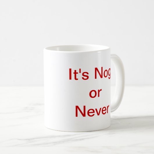 Mug C'est cheville en bois ou jamais (Devant droit)