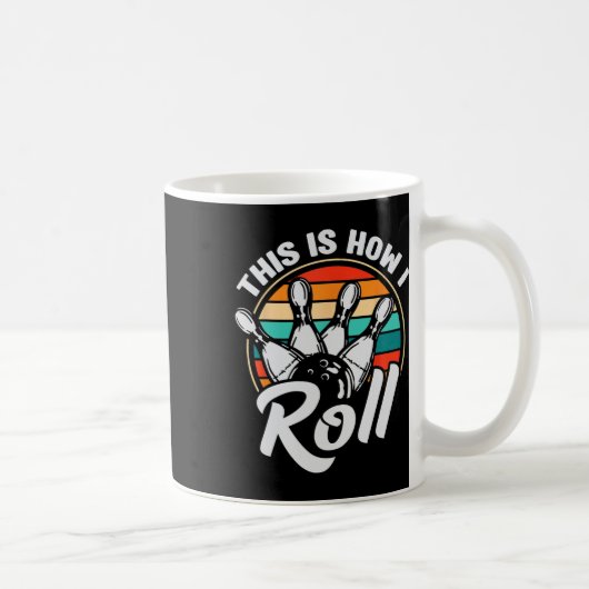 Mug C'est comme ça que je roule Rétro Bowling 60s 70s  (Droite)