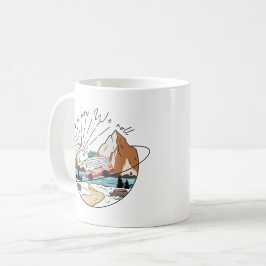 Mug C'Est Comme Ça Que Nous Roulons Le Camping (Devant gauche)
