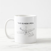 Mug C'est comment je roule Cessna 172 (Gauche)