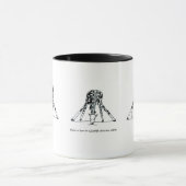 Mug C'est comment une girafe boit les eaux blanches (Centre)