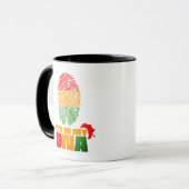 Mug C'est dans mon ADN drapeau africain Mois de l'hist (Devant gauche)