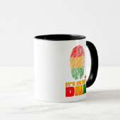 Mug C'est dans mon ADN drapeau africain Mois de l'hist (Devant droit)