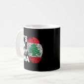 Mug C'Est Dans Mon Da Liban Drapeau Libanais Racines L (Devant gauche)