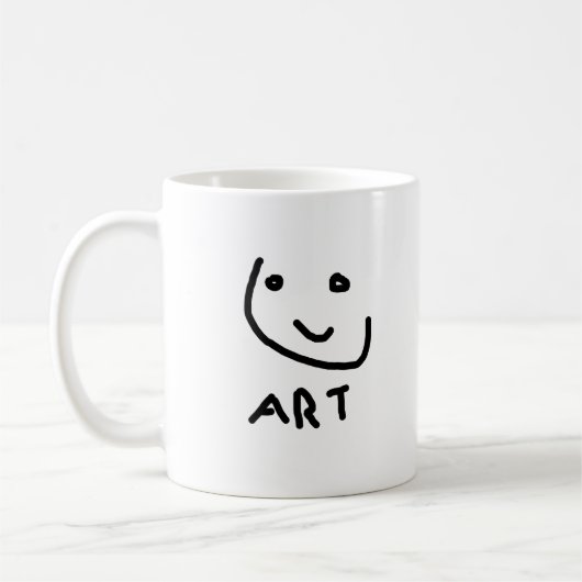 Mug C'est de l'art, un drôle de visage (Gauche)