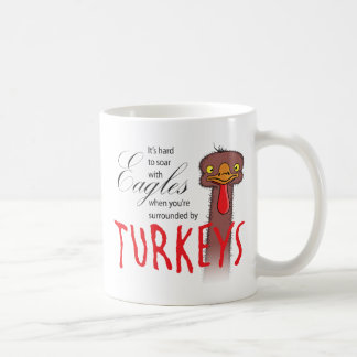 Mug C'est difficile de monter en flèche avec des aigle