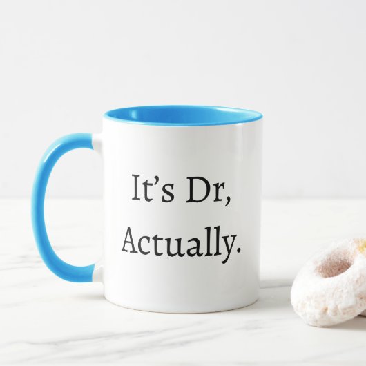 Mug C'est Dr. en fait Médicale Humour Diplôme de docto (Avec donut)