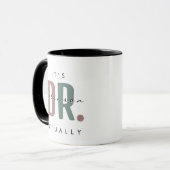 Mug C'est Dr. [Nom personnalisé] En fait (Devant gauche)
