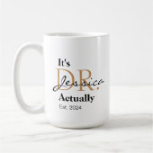 Mug C'est Dr. [Nom Personnalisé] En Fait Est. Année (Gauche)