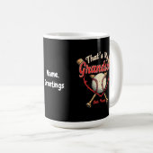 Mug C'Est Drôle Pour Mon Petit-Fils Là-Bas De Baseball (Devant droit)