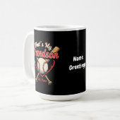 Mug C'Est Drôle Pour Mon Petit-Fils Là-Bas De Baseball (Devant gauche)