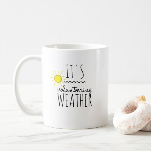 Mug C'est du bénévolat météo. (Avec donut)