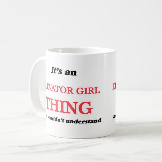 Mug C'est et Elevator Girl, vous ne comprendriez pas (Devant gauche)