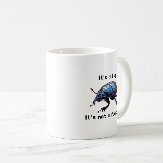 Mug "C'est faux ! It's not a feature..." Programmeur (Devant droit)