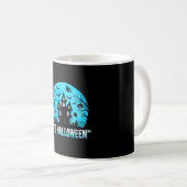 Mug C'est Halloween Maison Hantée Conception Chauve-so (Devant droit)