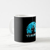 Mug C'est Halloween Maison Hantée Conception Chauve-so (Devant gauche)