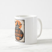 Mug C'est Halloween Scary Witch Retro Éffrayant Party (Devant droit)