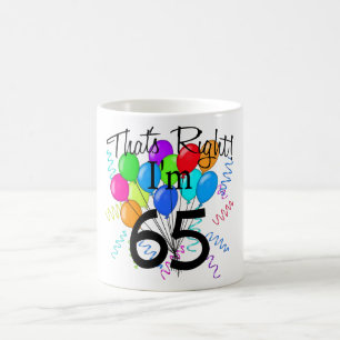 Mug C'est juste que j'ai 65 ans - anniversaire
