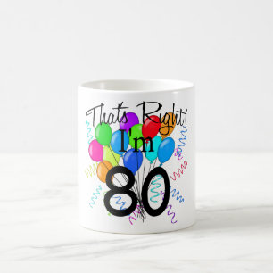 Mug C'est juste que j'ai 80 ans - anniversaire