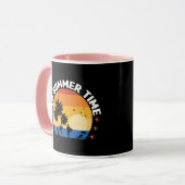 Mug C'est la conception de coucher de soleil tropical (Devant gauche)