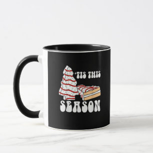 Mug C'est la saison Arbre de Noël Groovy Rétro Vintage