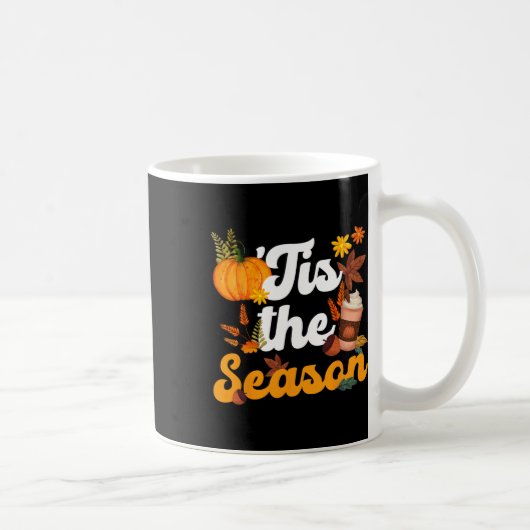 Mug C'Est La Saison Citrouille Épice Automne Feuilles  (Droite)