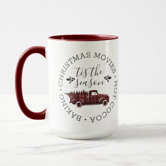 Mug C'est la saison de Noël au cacao chaud (Gauche)