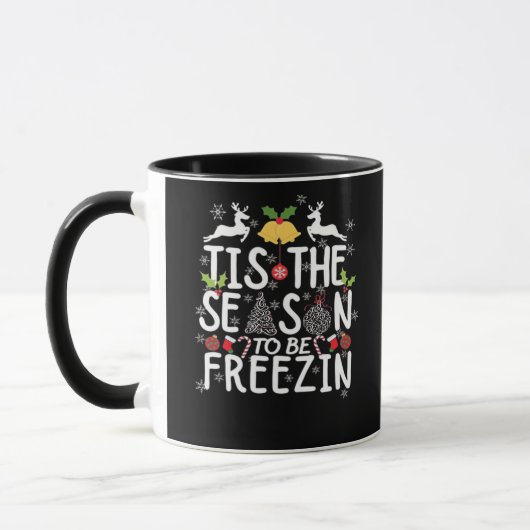 Mug C'est la saison de se geler Minimal Clean (Gauche)