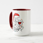 Mug C'est la saison de se soûler (Devant gauche)
