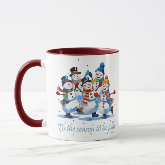 Mug C'est la saison d'être joyeux Danse joyeuse des bo (Gauche)