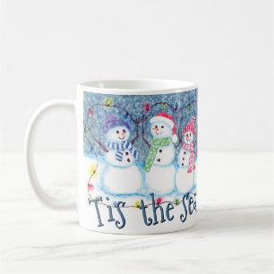 Mug C'est la saison d'être joyeux drôles bonhommes de