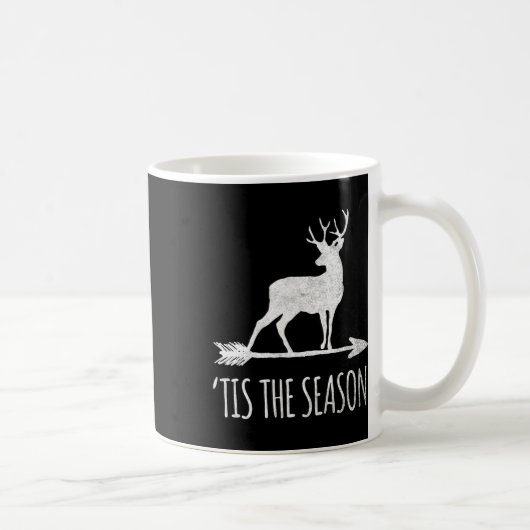 Mug C'Est La Saison Drôle Chasse De Bow De Cerfs (Droite)