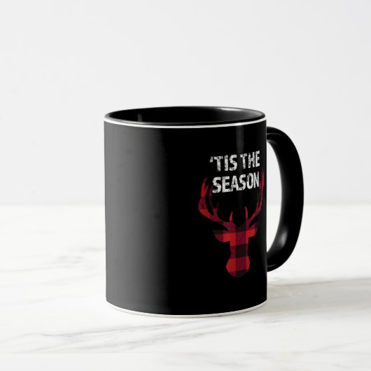 Mug C'Est La Saison Drôle Noël Buck Deer Men (Devant droit)