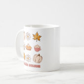 Mug C'Est La Saison Feuilles D'Automne, Pie & Citrouil (Devant gauche)