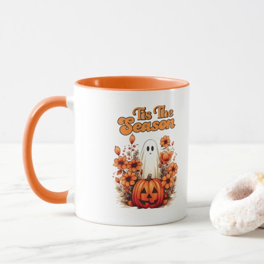 Mug C'est la saison Halloween automne (Avec donut)