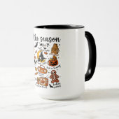 Mug 'C'est la saison Halloween Doodles (Devant droit)