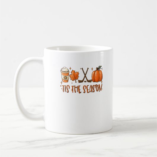 Mug C'est la saison Latte de citrouille Feuilles d'aut (Gauche)
