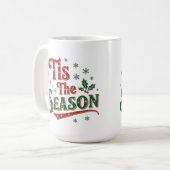 Mug C'est la saison minimal chic Santa noël (Devant gauche)