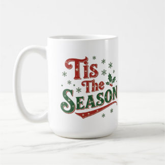 Mug C'est la saison minimal chic Santa noël
